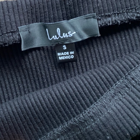 Lulu's Black Ribbed Bodycon Midi Skirt - Picture 5 of 8